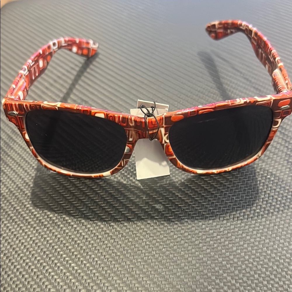 Red Patterned Sunglasses - image 1